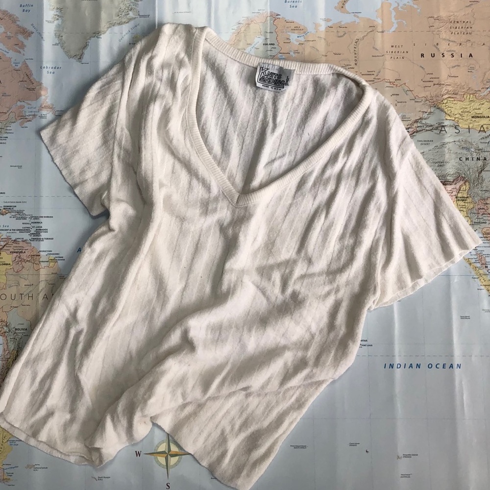 SHORT SLEEVE SWEATER